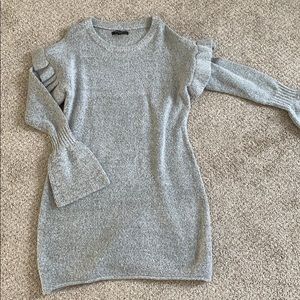 Never worn gray sweater dress